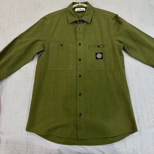 Stone Island Men's Green Shirt